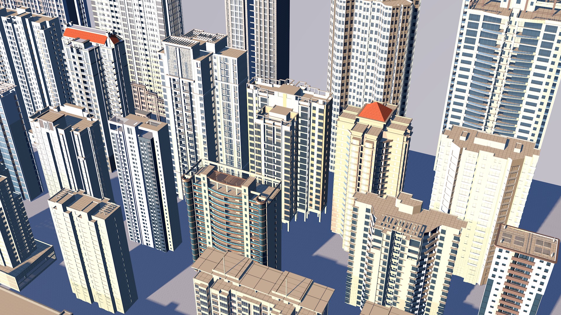 Buildings City building industrial park commercial housing 3D model_7