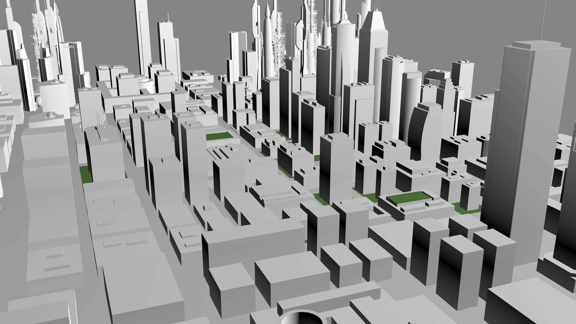 Buildings City building industrial park commercial housing 3D model_7