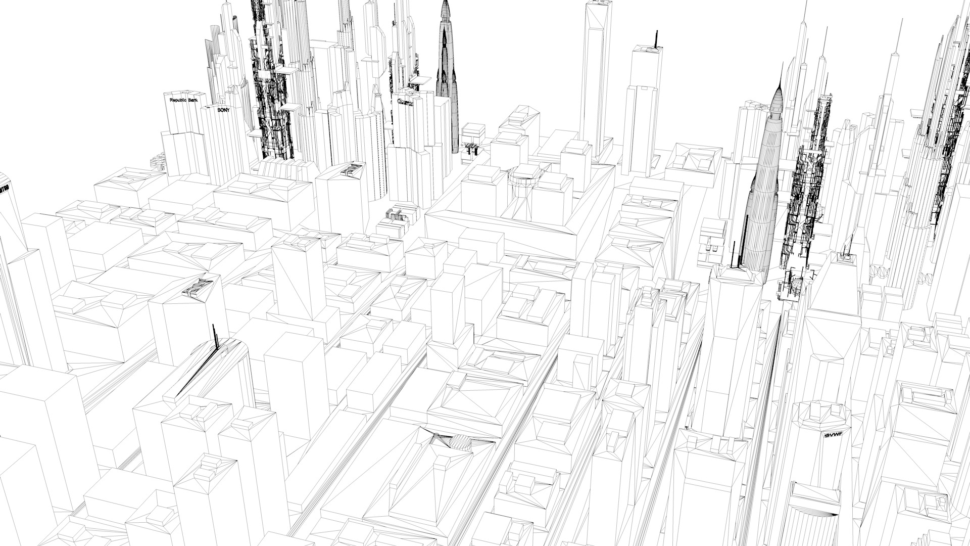 Buildings City building industrial park commercial housing 3D model_11