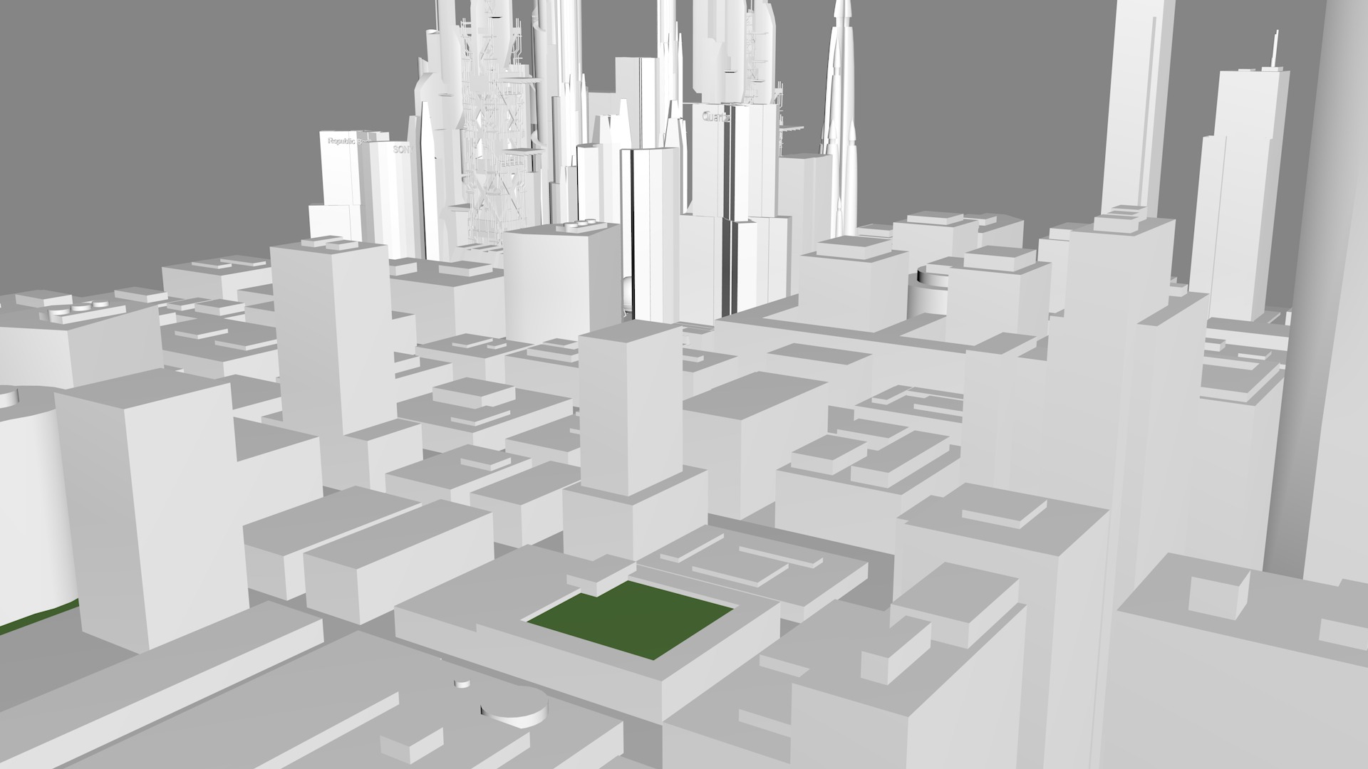 Buildings City building industrial park commercial housing 3D model_10