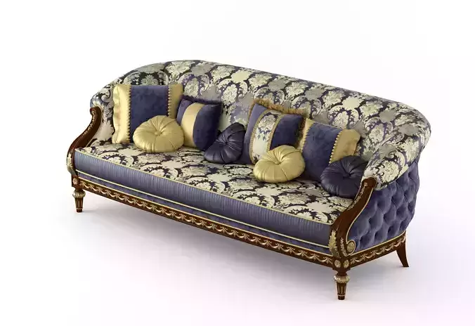Royal classic sofa by Modenese 3D model