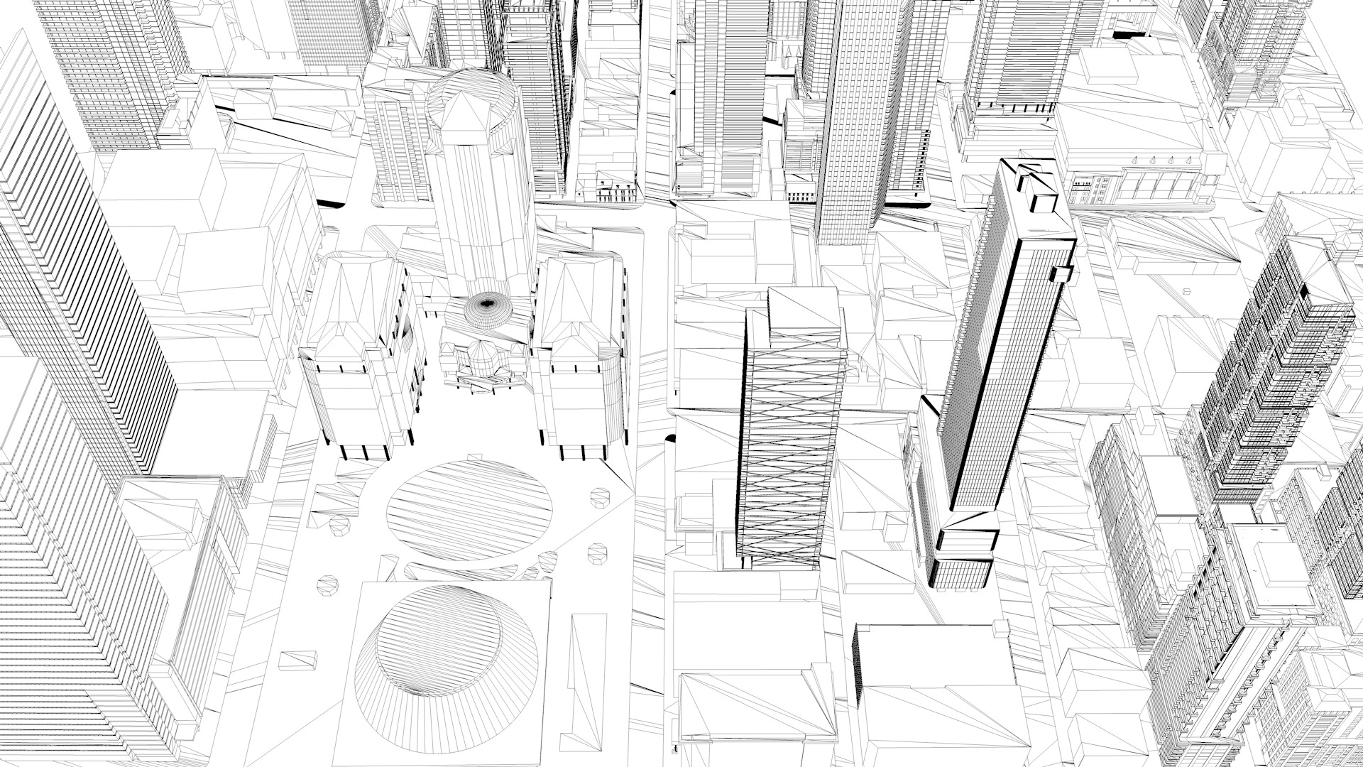 Buildings City building industrial park commercial housing 3D model_1