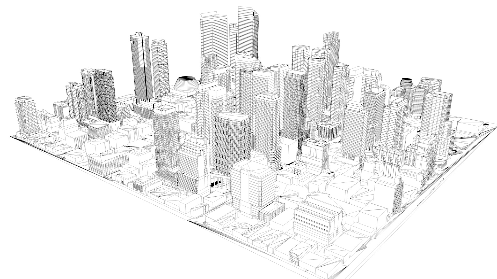 Buildings City building industrial park commercial housing 3D model_5