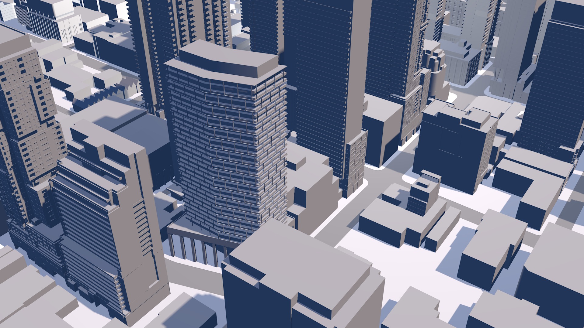 Buildings City building industrial park commercial housing 3D model_13