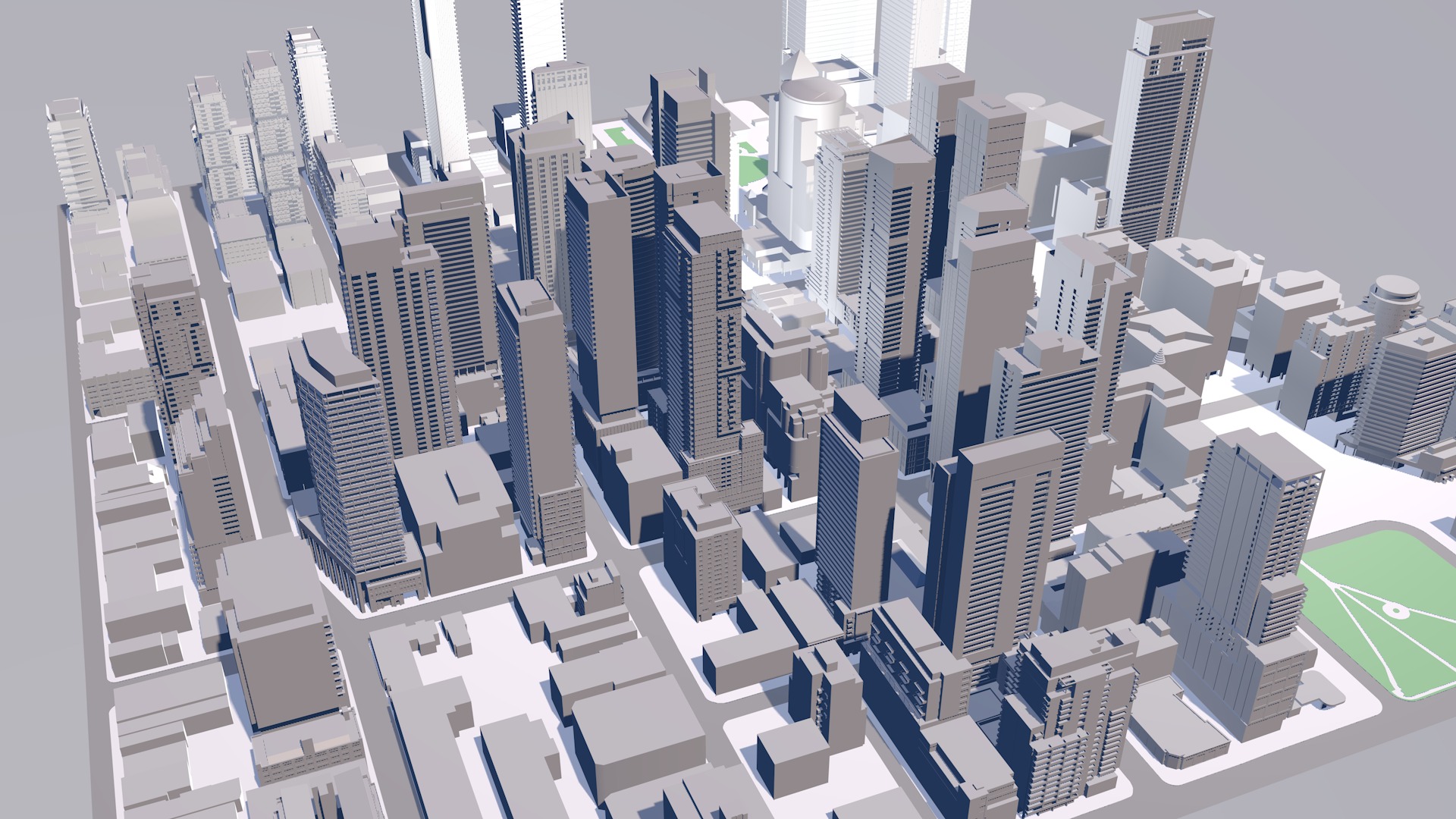 Buildings City building industrial park commercial housing 3D model_10