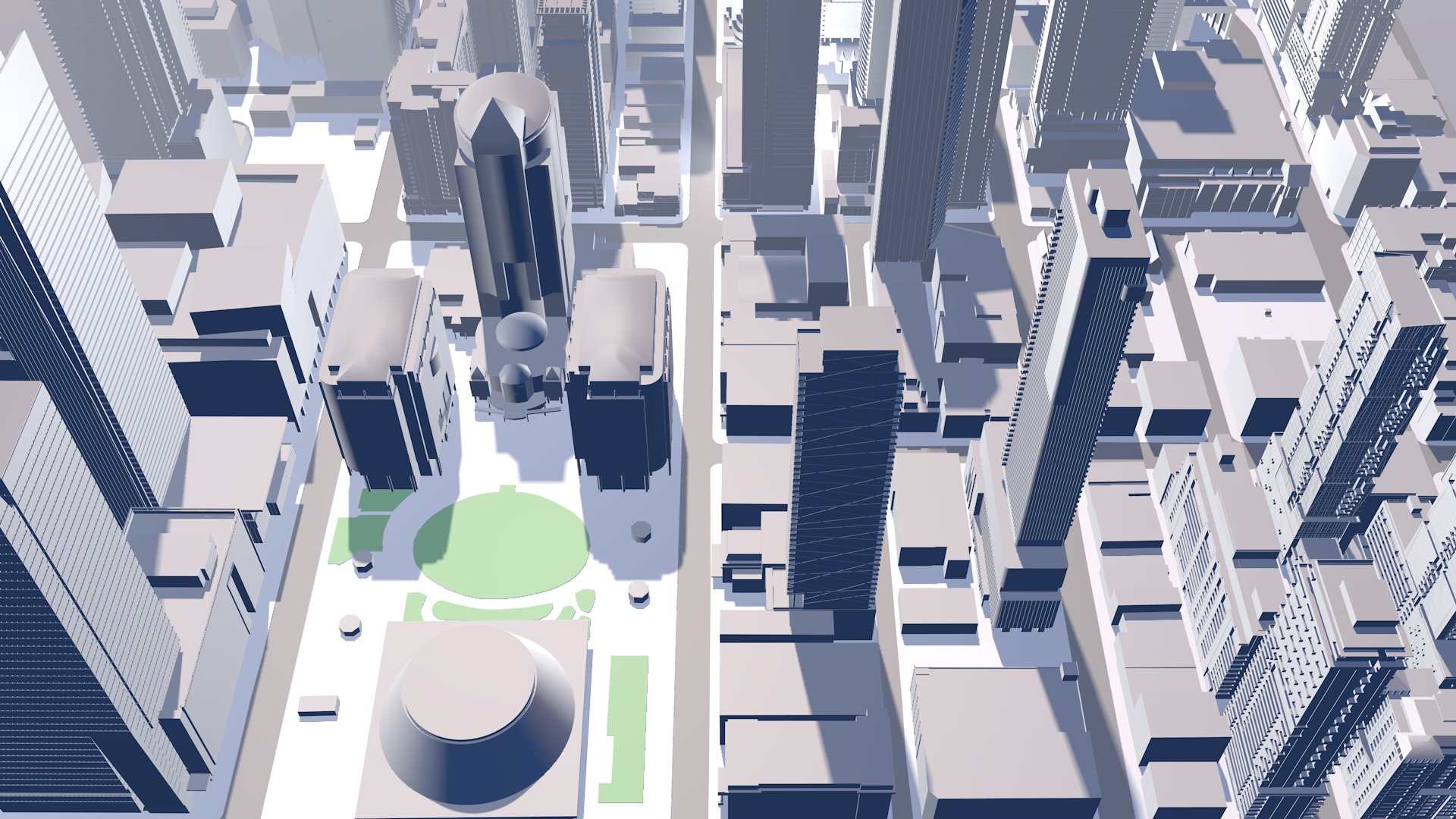 Buildings City building industrial park commercial housing 3D model_14