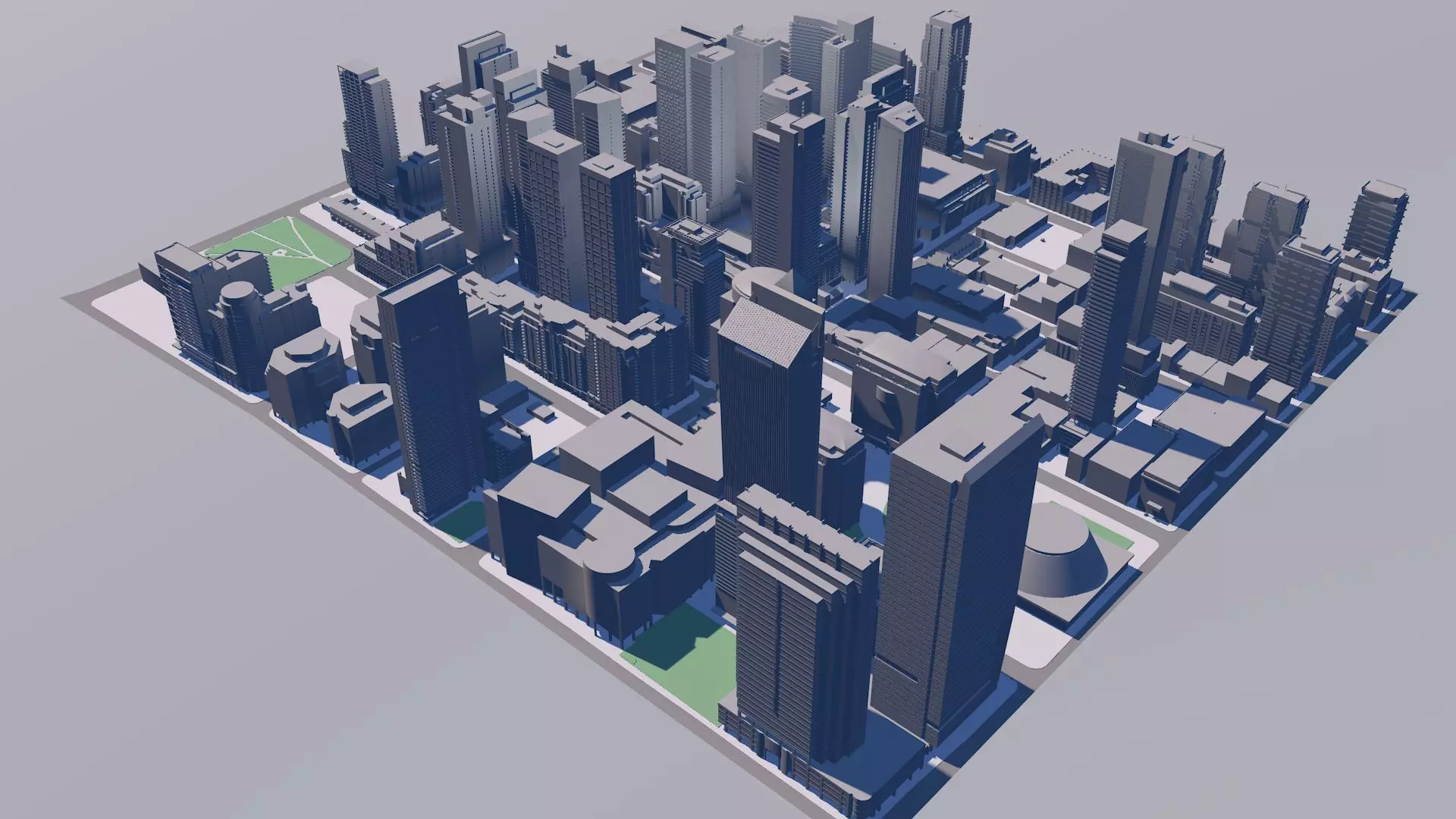 Buildings City building industrial park commercial housing 3D model_0