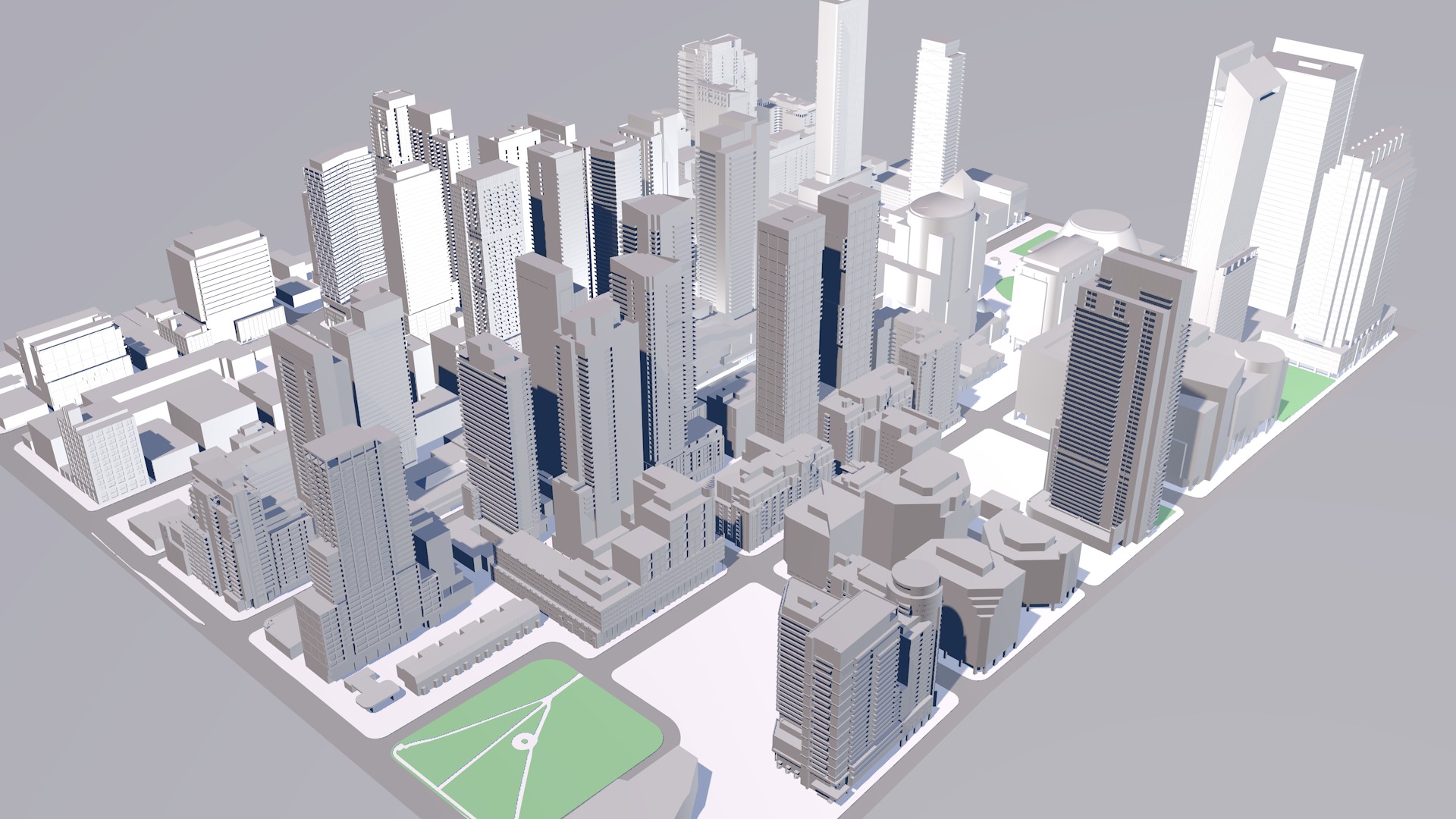 Buildings City building industrial park commercial housing 3D model_8