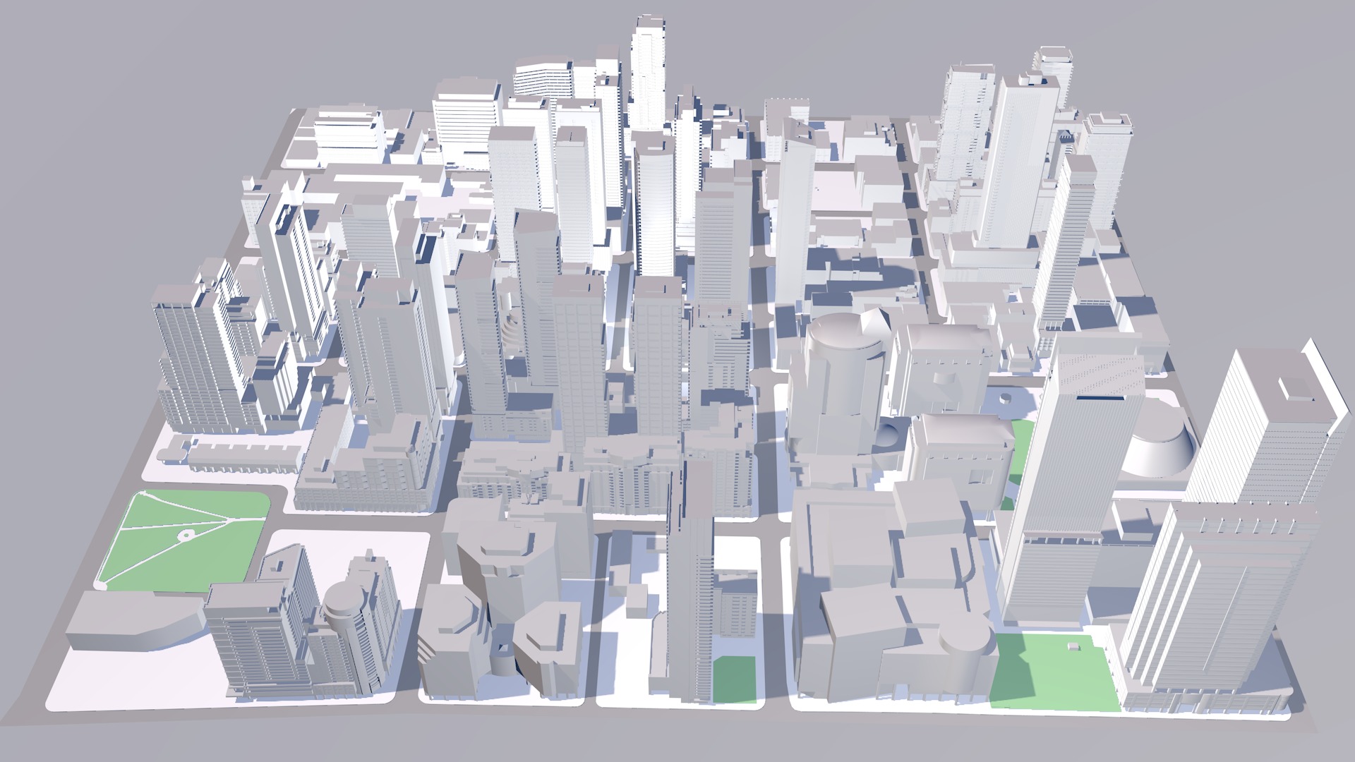Buildings City building industrial park commercial housing 3D model_7