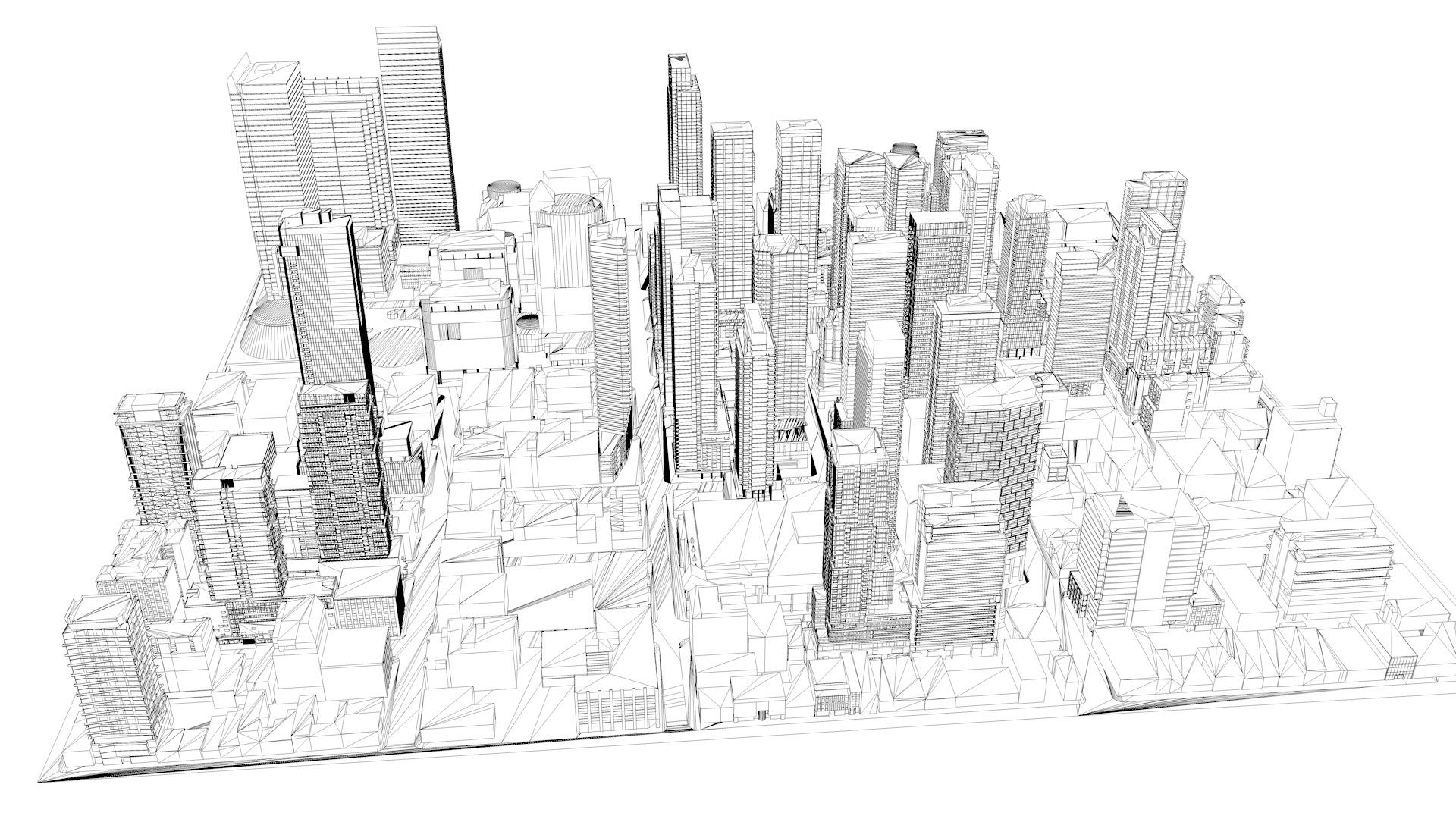 Buildings City building industrial park commercial housing 3D model_4