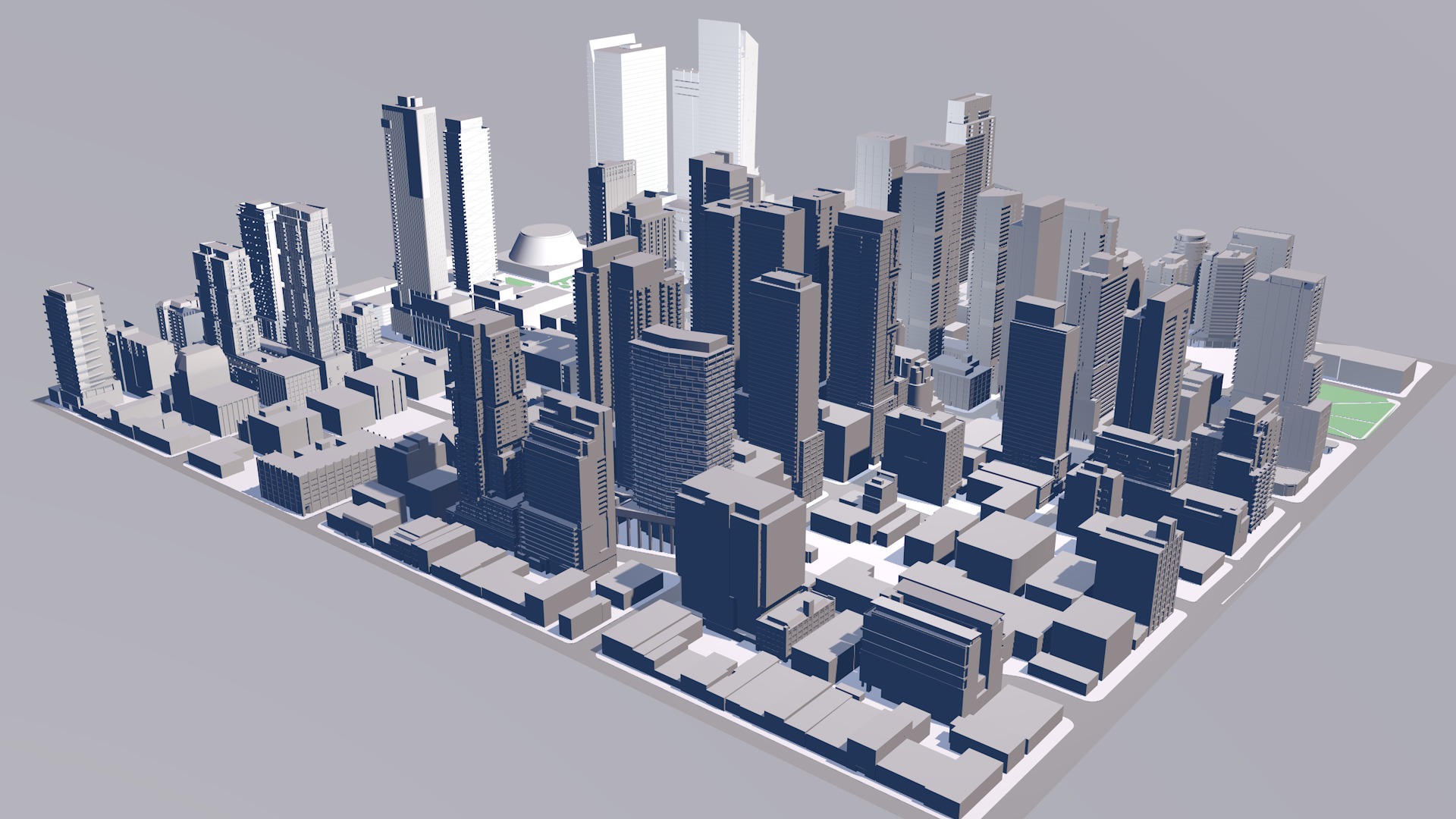 Buildings City building industrial park commercial housing 3D model_6