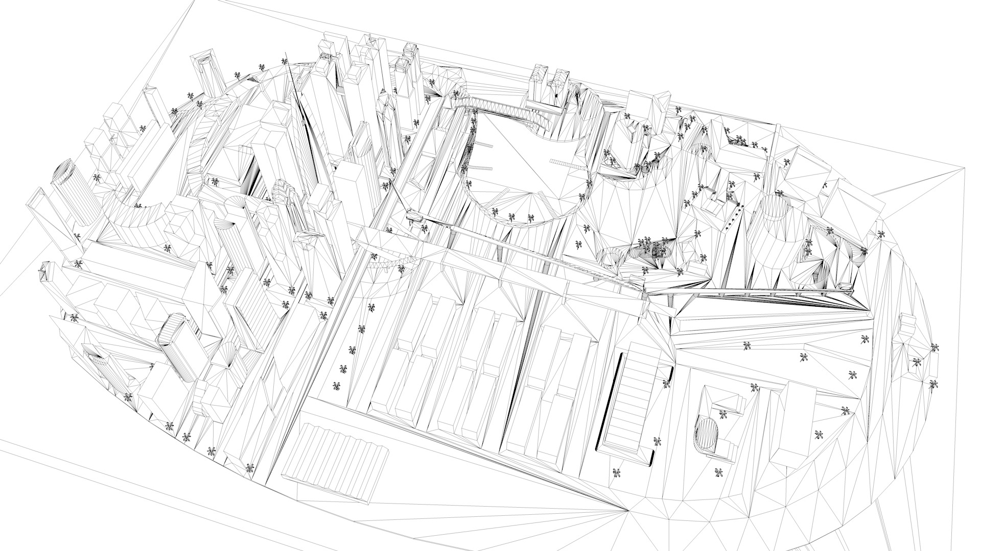 Buildings City building industrial park commercial housing 3D model_6