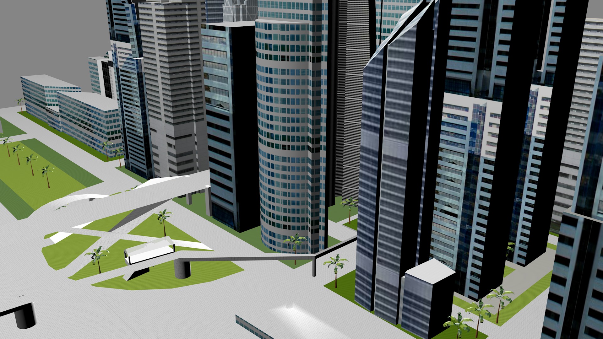 Buildings City building industrial park commercial housing 3D model_15
