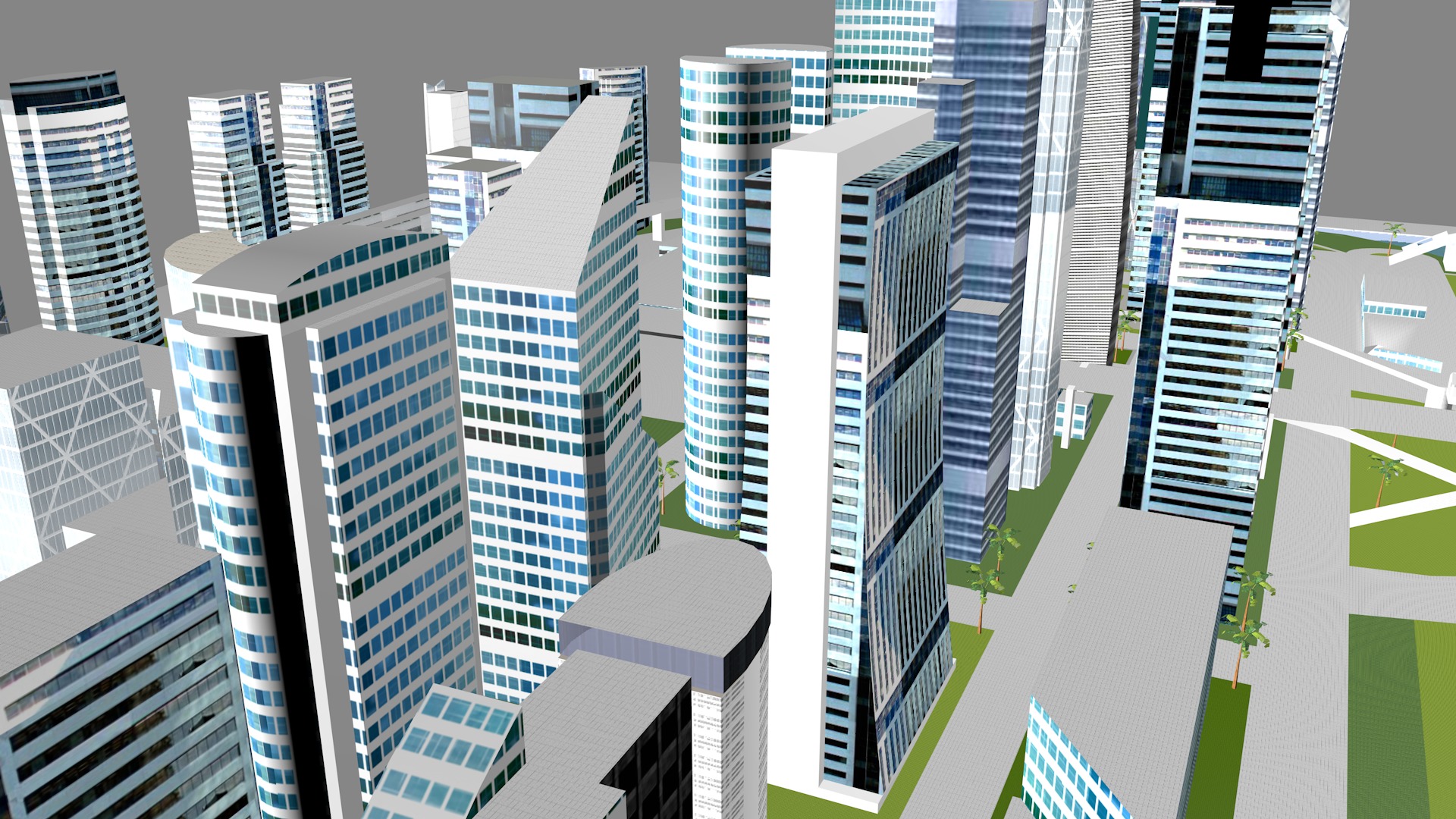 Buildings City building industrial park commercial housing 3D model_3