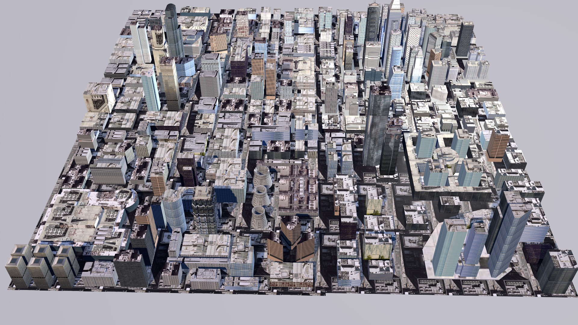 Modern urban high-rise buildings building ancillary buildings 3D model_13