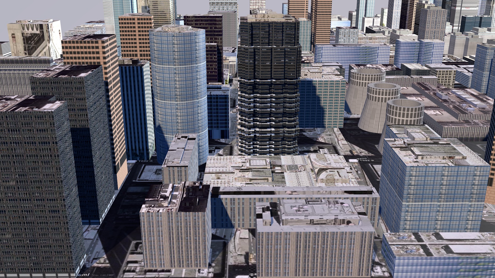 Modern urban high-rise buildings building ancillary buildings 3D model_15