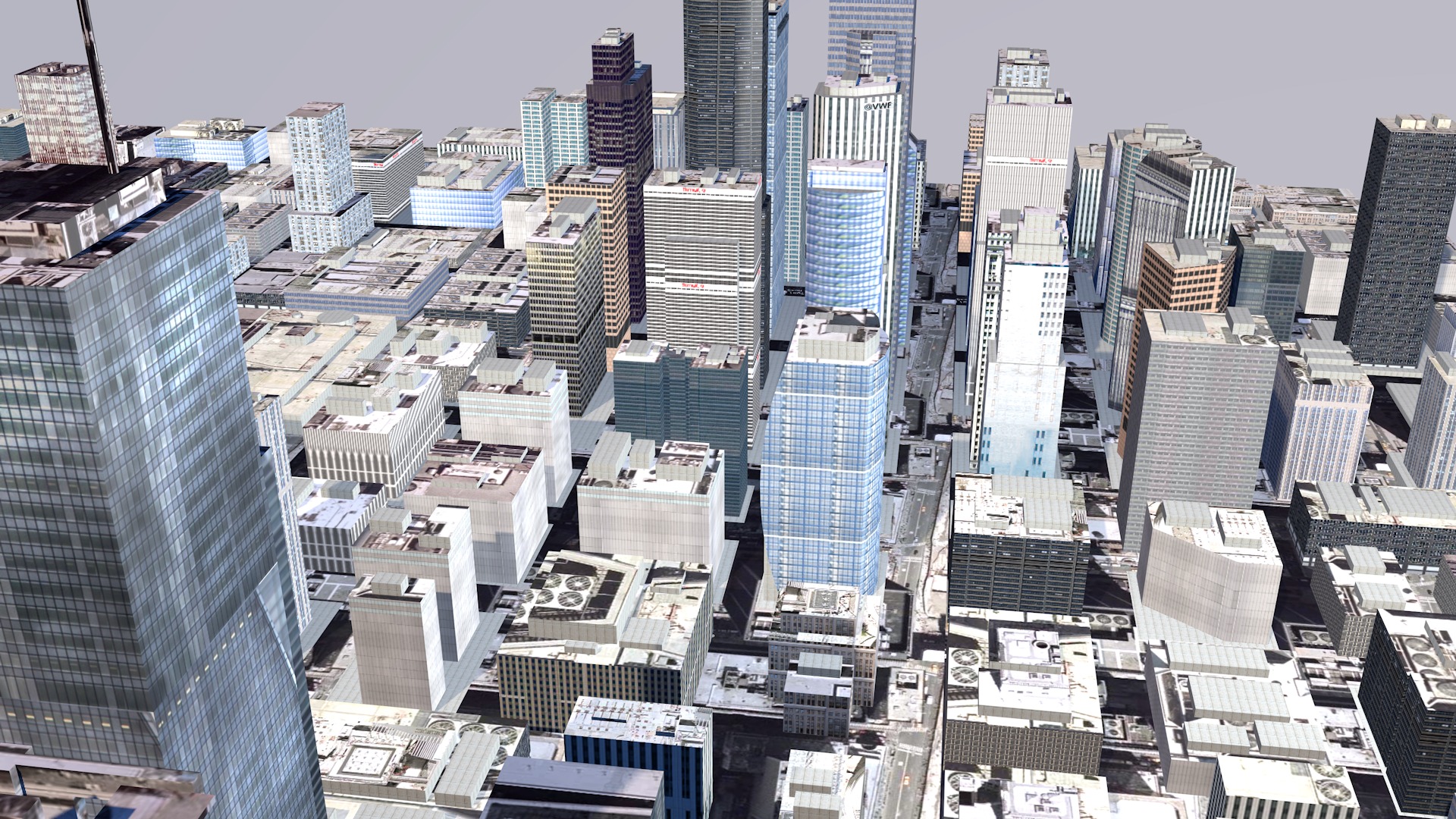 Modern urban high-rise buildings building ancillary buildings 3D model_5