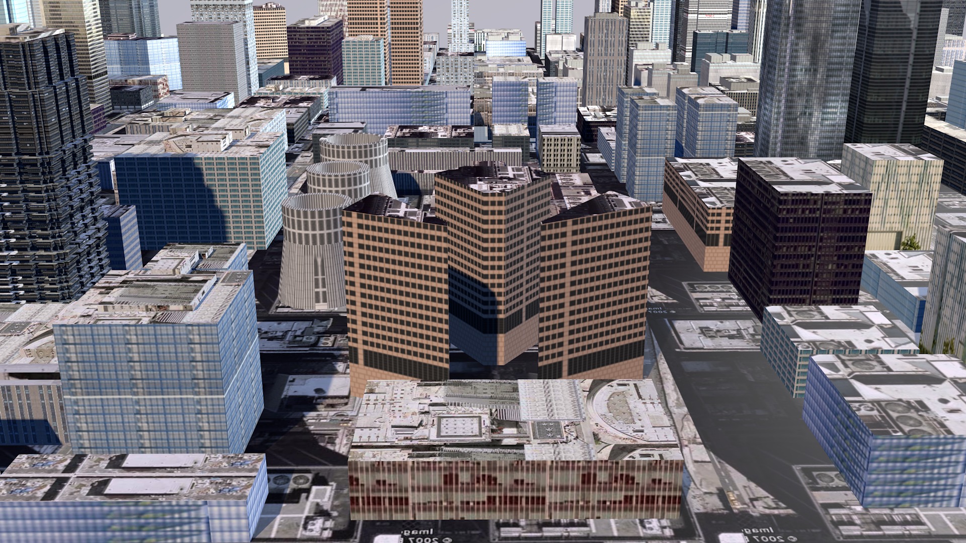 Modern urban high-rise buildings building ancillary buildings 3D model_14