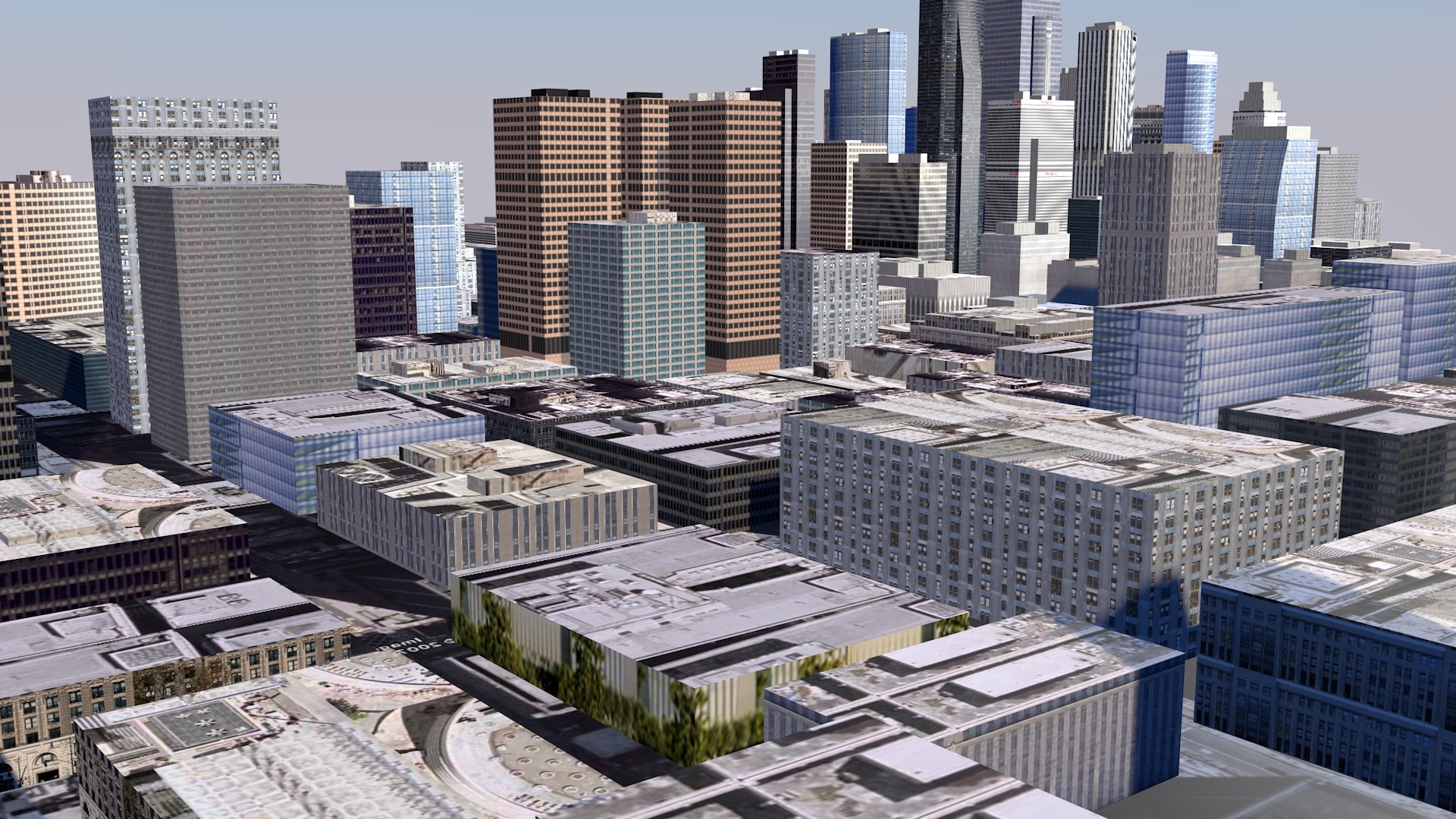 Modern urban high-rise buildings building ancillary buildings 3D model_19