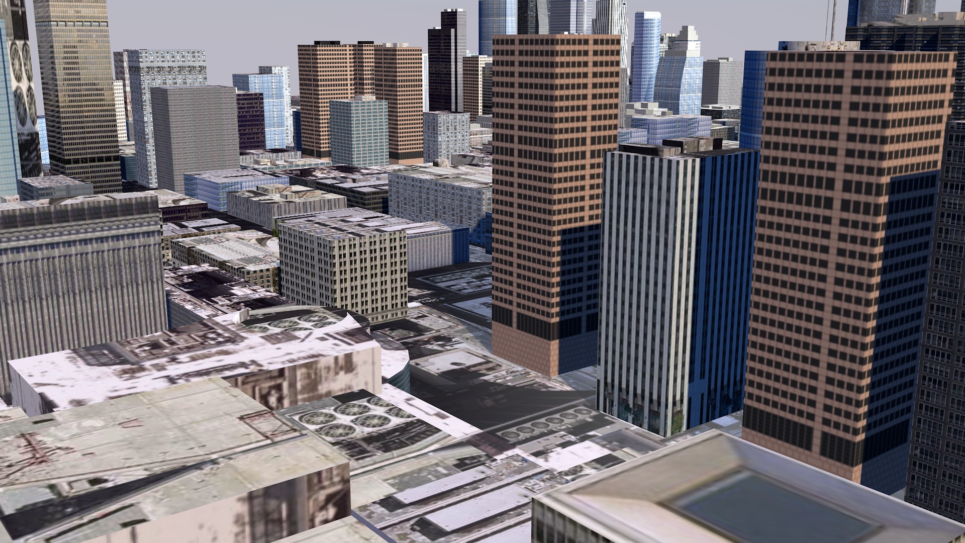 Modern urban high-rise buildings building ancillary buildings 3D model_18