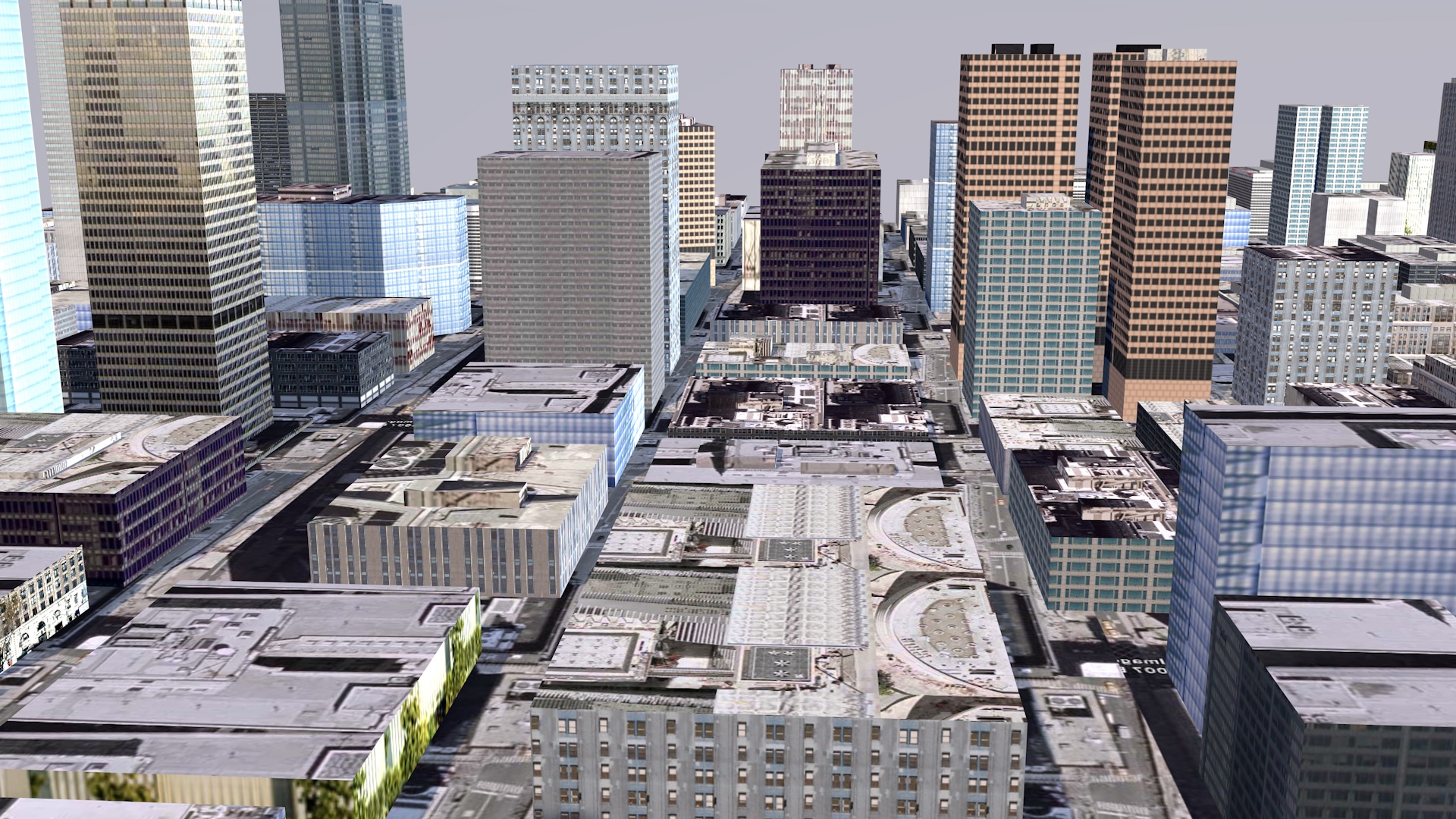 Modern urban high-rise buildings building ancillary buildings 3D model_1