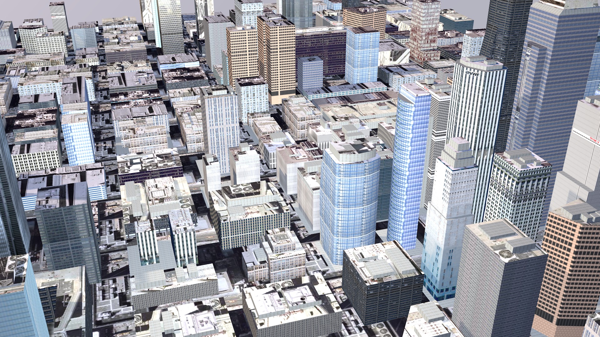 Modern urban high-rise buildings building ancillary buildings 3D model_6