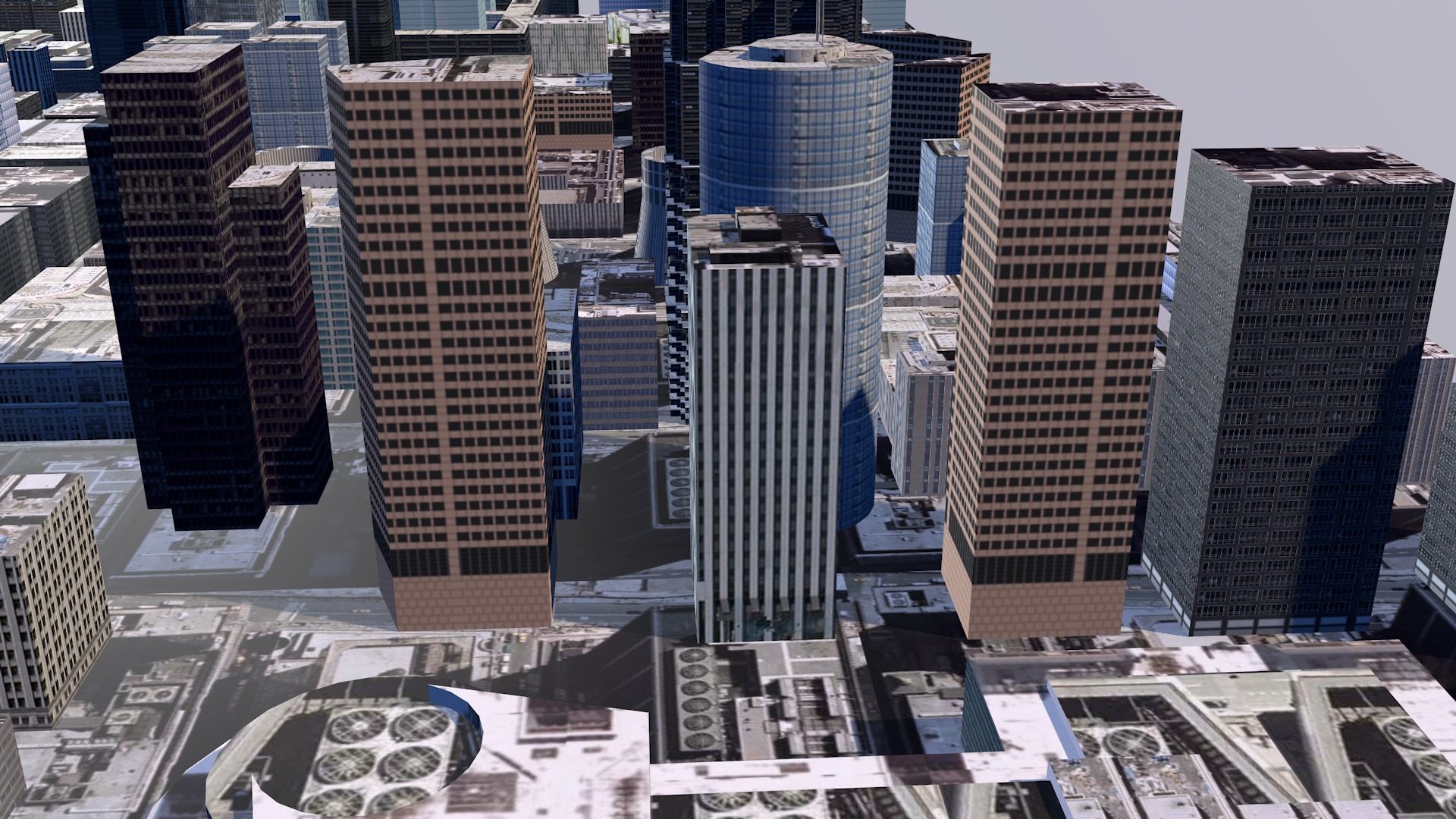 Modern urban high-rise buildings building ancillary buildings 3D model_17