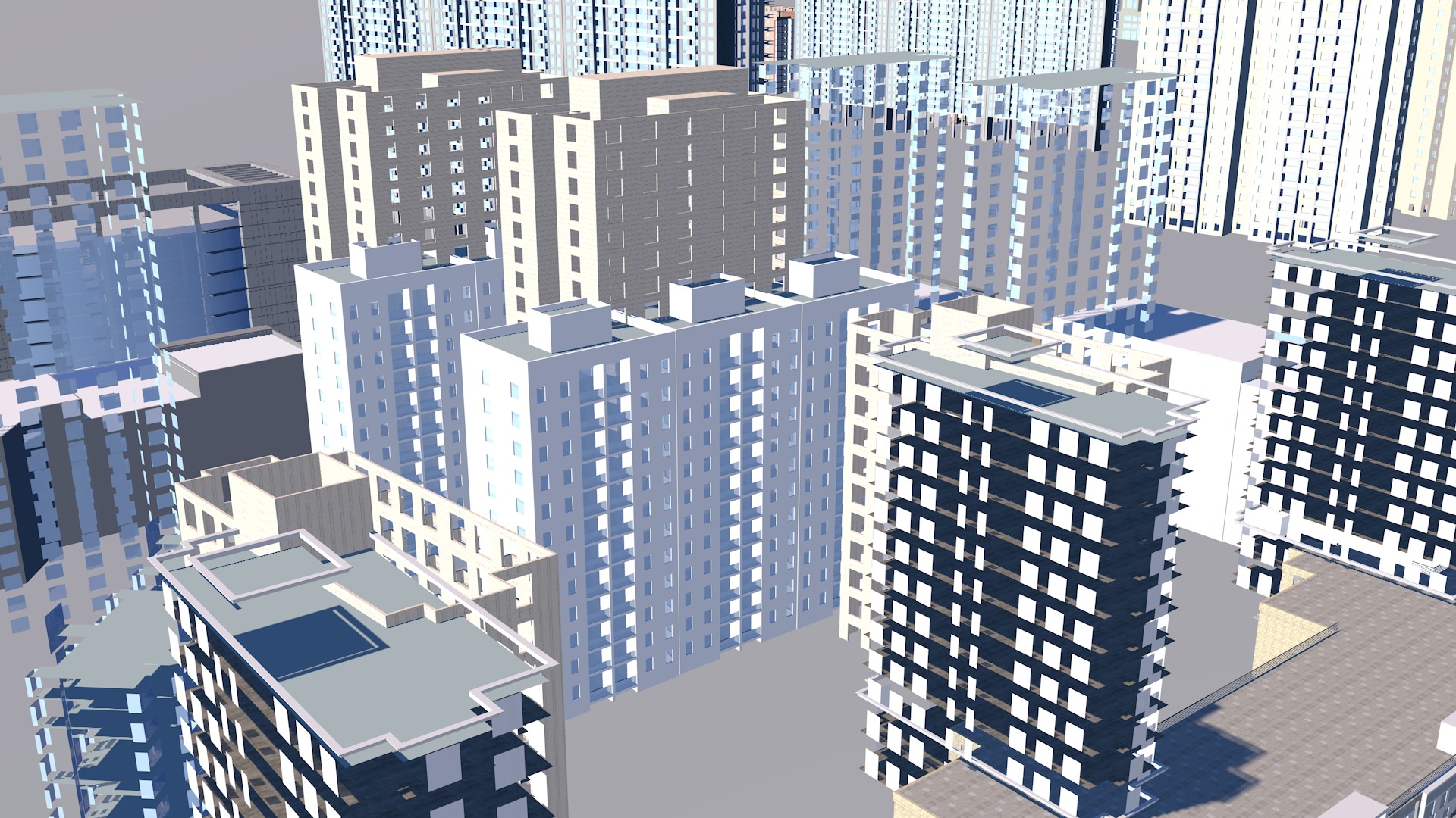 Modern office building Guangzhou Tower small Manwaist office 3D model_34