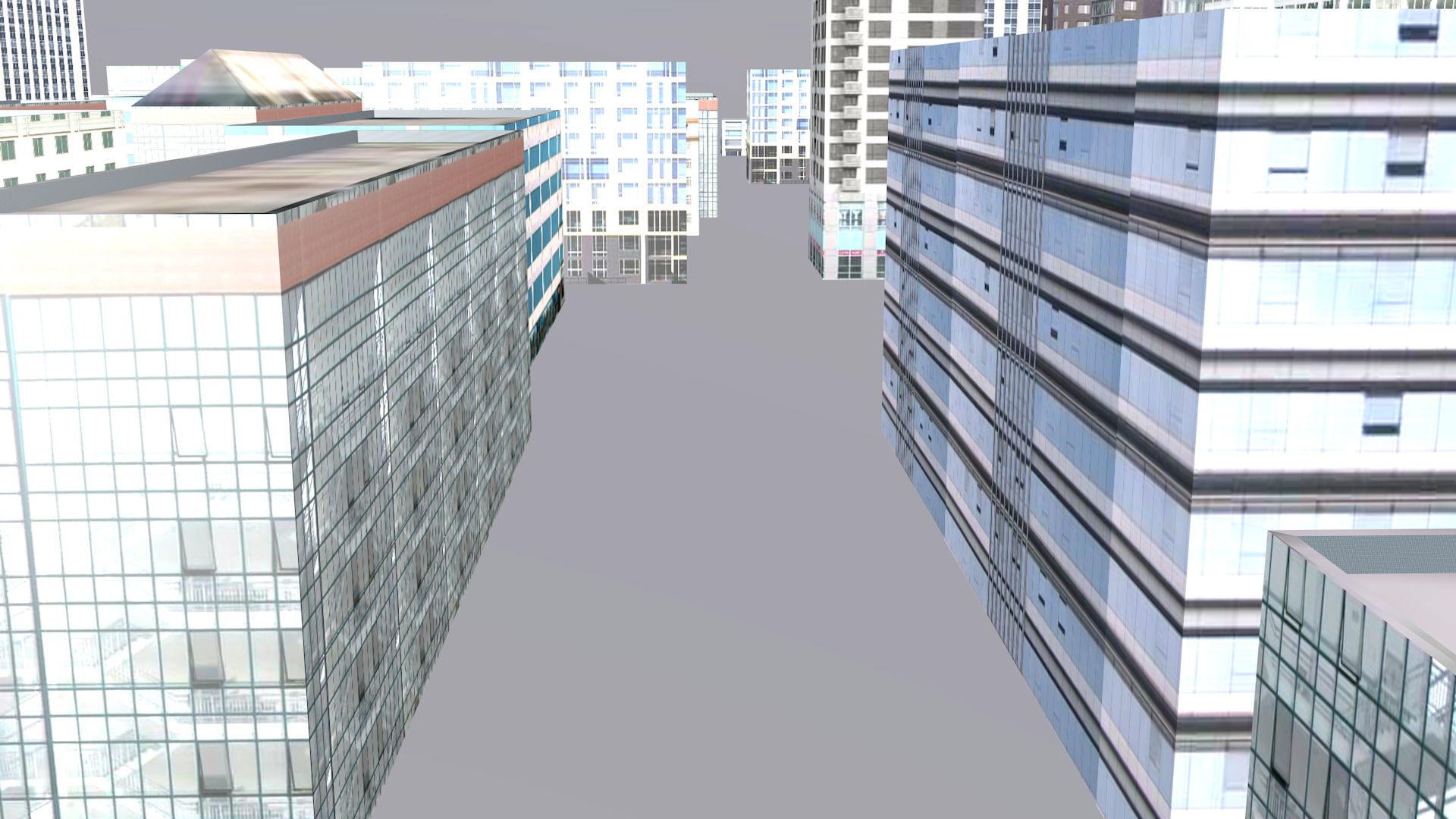 Modern birdseye view of urban planning Urban buildings office 3D model_2