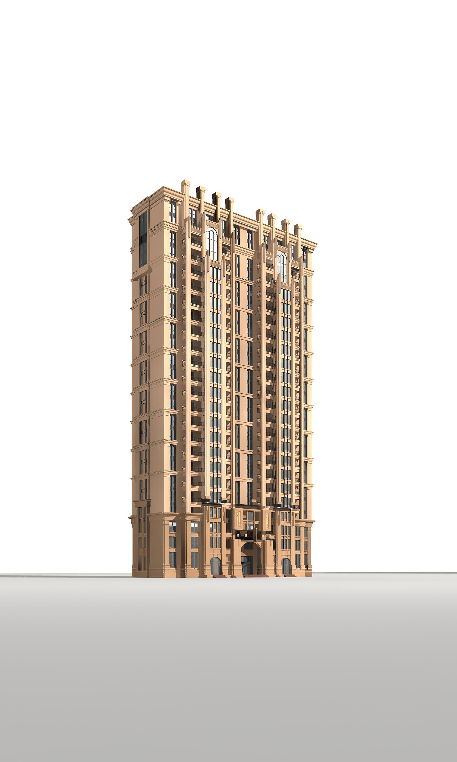 High-Rise Residential Building Collection 50 items Vol1  3D model_47