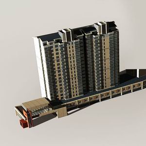 High-Rise Residential Building Collection 50 items Vol1  3D model_24