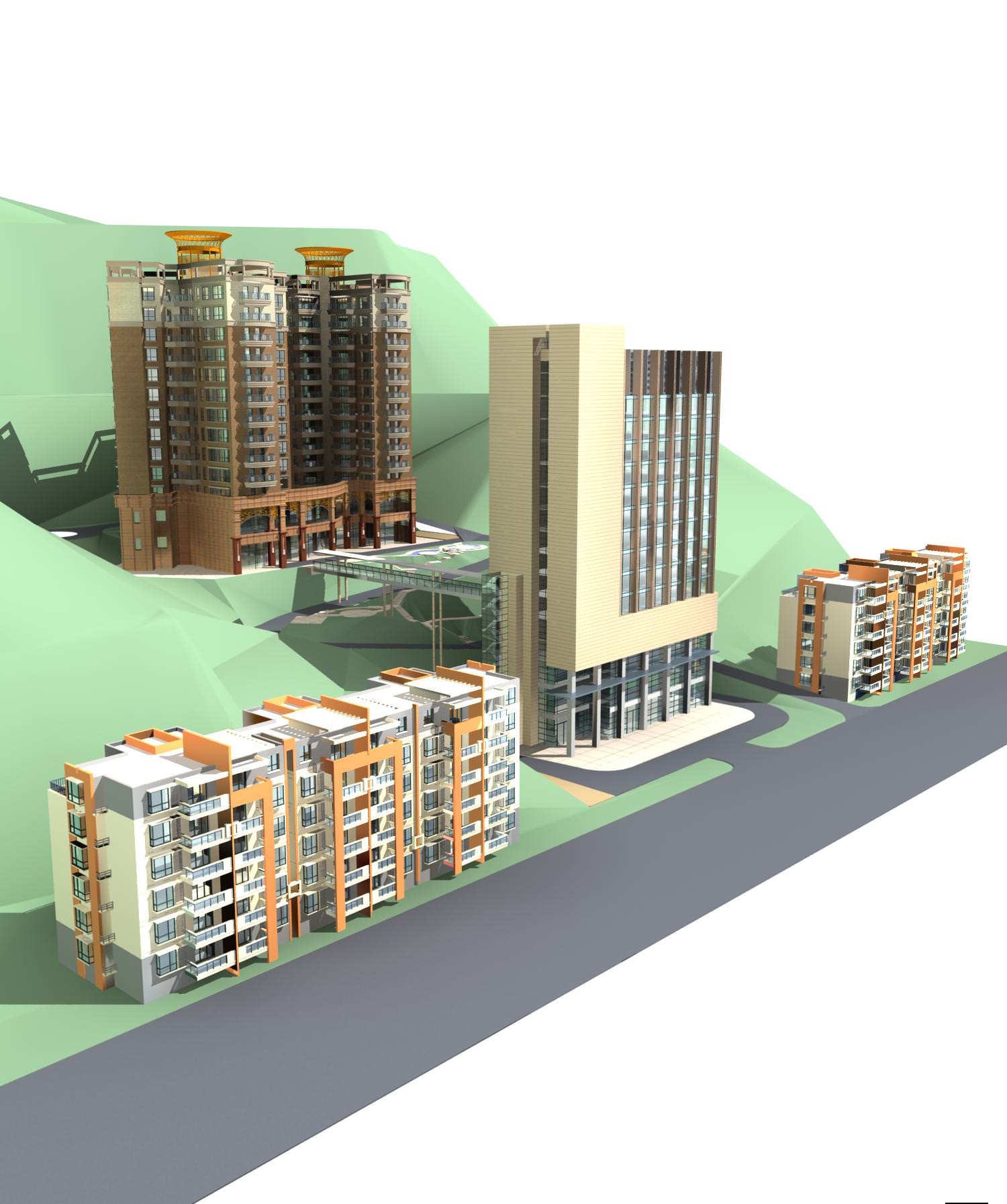 High-Rise Residential Building Collection 50 items Vol1  3D model_39