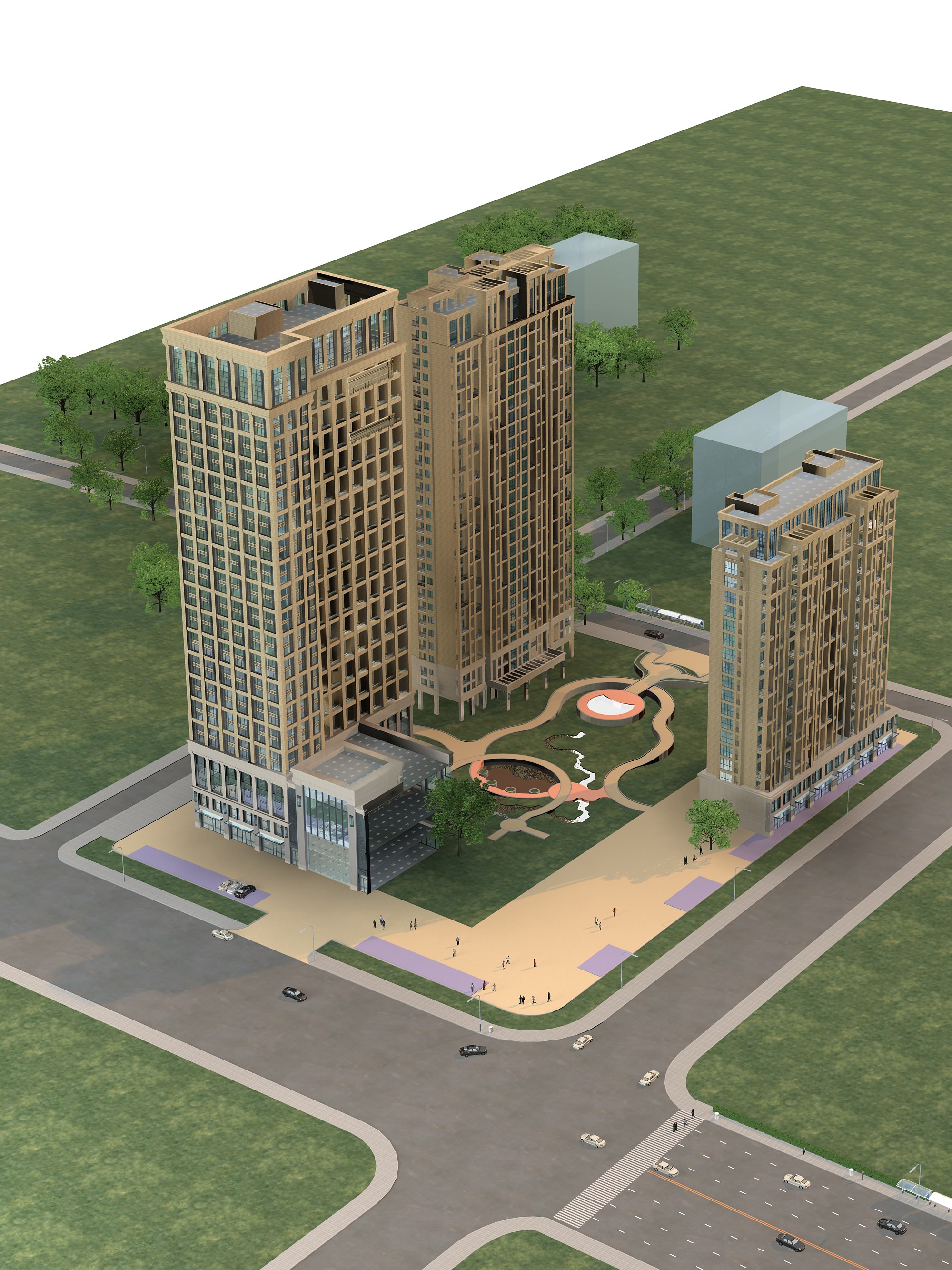 High-Rise Residential Building Collection 50 items Vol1  3D model_27