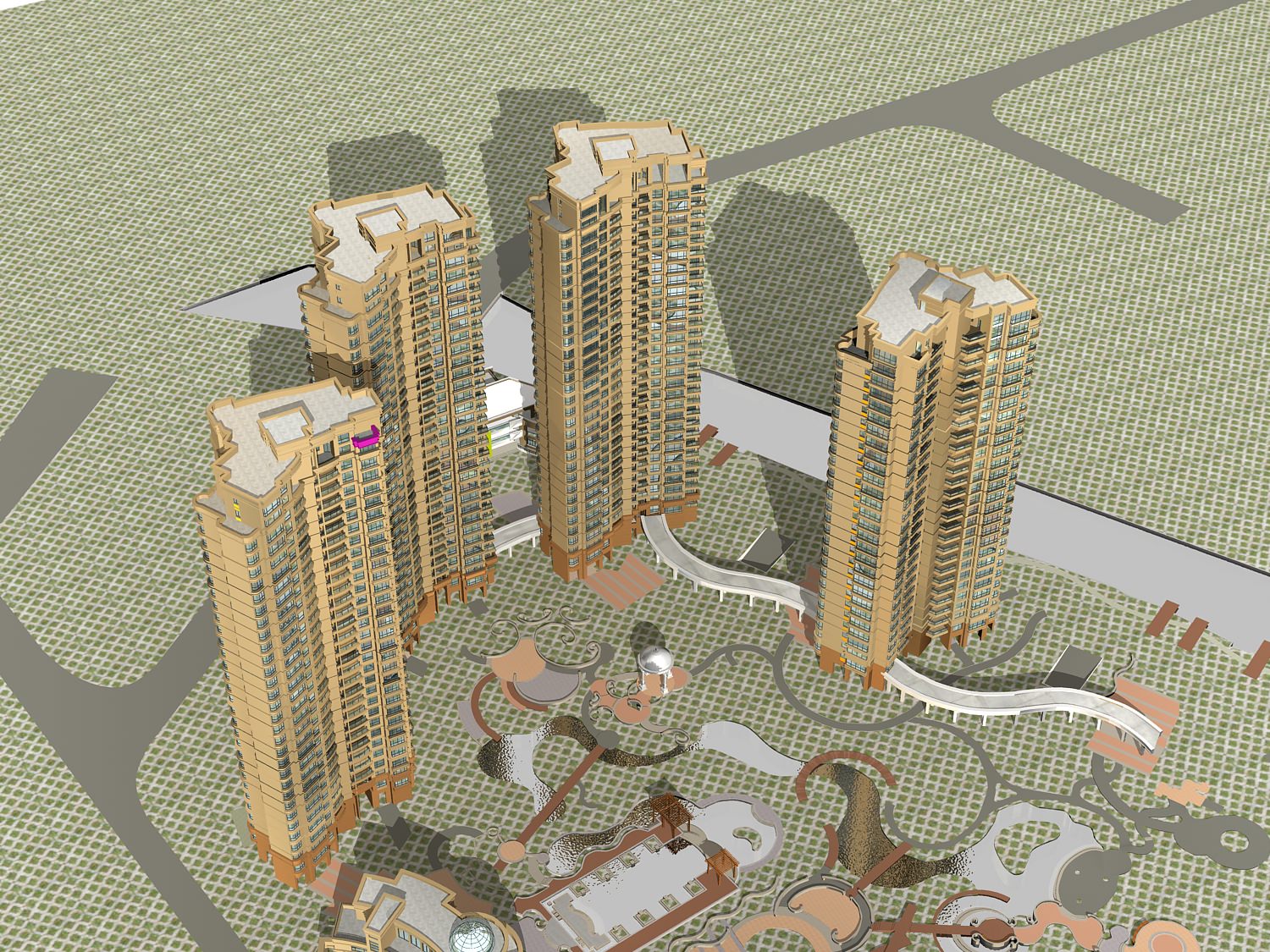 High-Rise Residential Building Collection 50 items Vol1  3D model_12