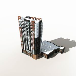 High-Rise Residential Building Collection 50 items Vol1  3D model_31