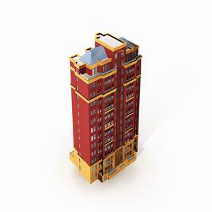 High-Rise Residential Building Collection 50 items Vol1  3D model_15