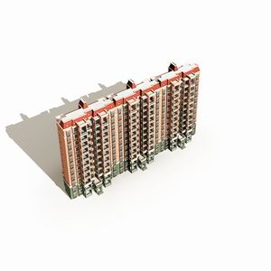 High-Rise Residential Building Collection 50 items Vol1  3D model_29