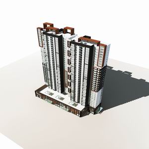 High-Rise Residential Building Collection 50 items Vol1  3D model_25