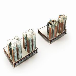 High-Rise Residential Building Collection 50 items Vol1  3D model_20