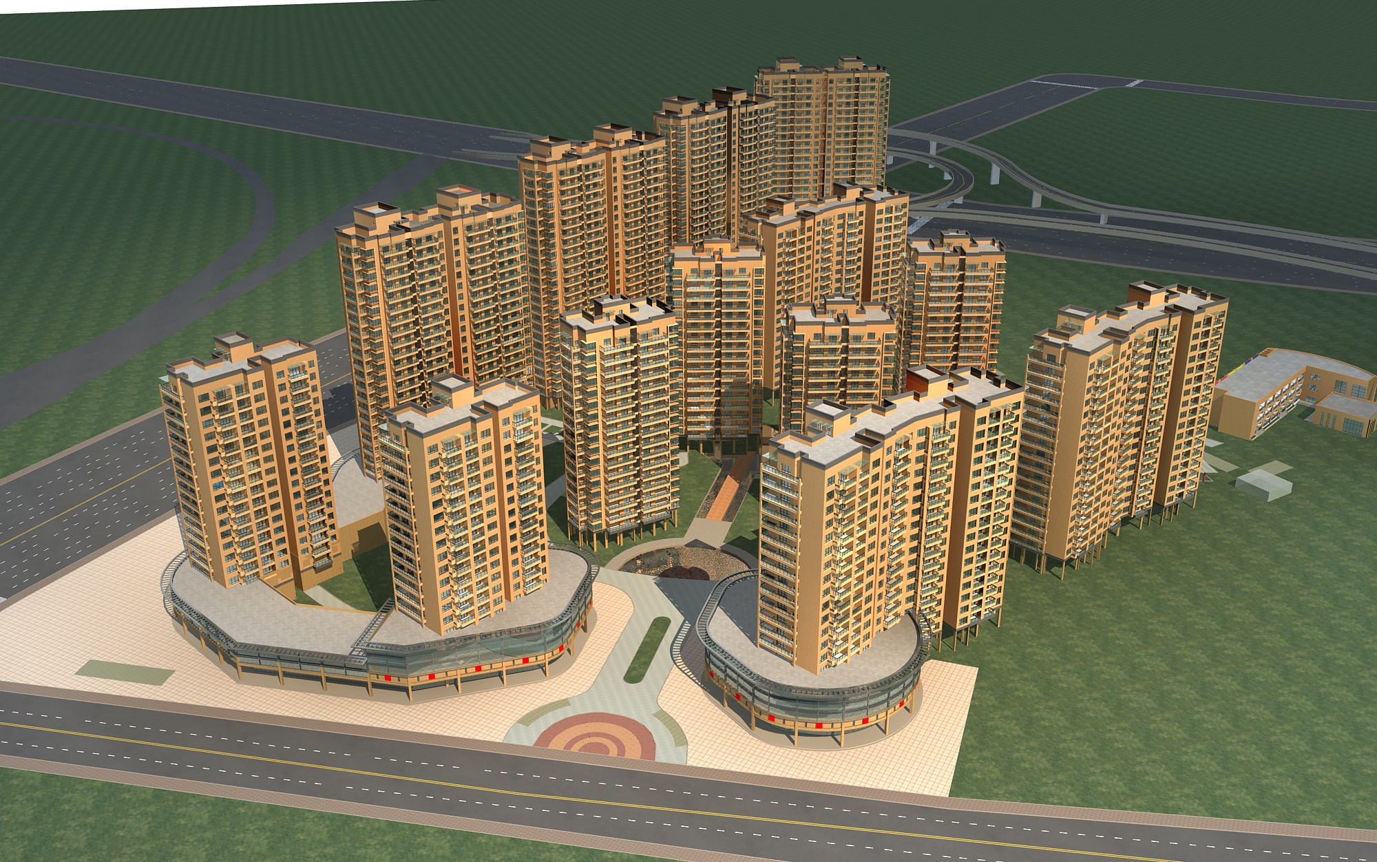 High-Rise Residential Building Collection 50 items Vol1  3D model_8