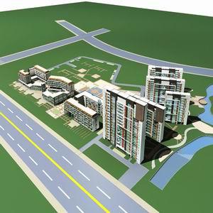 High-Rise Residential Building Collection 50 items Vol1  3D model_28