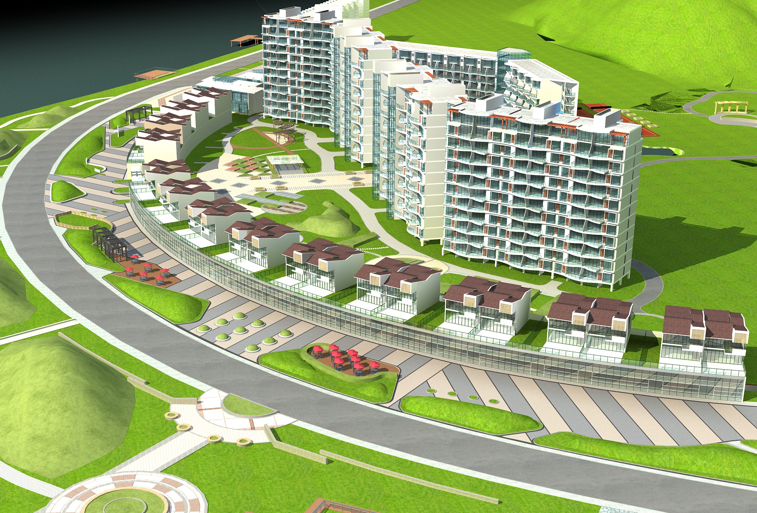 High-Rise Residential Building Collection 50 items Vol1  3D model_7