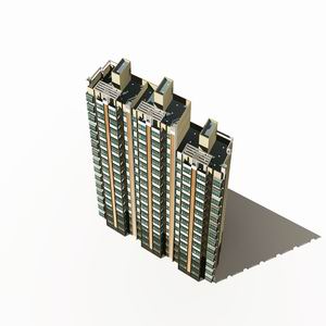High-Rise Residential Building Collection 50 items Vol1  3D model_26