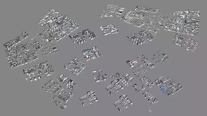 Modern birdseye view of urban planning Urban buildings office