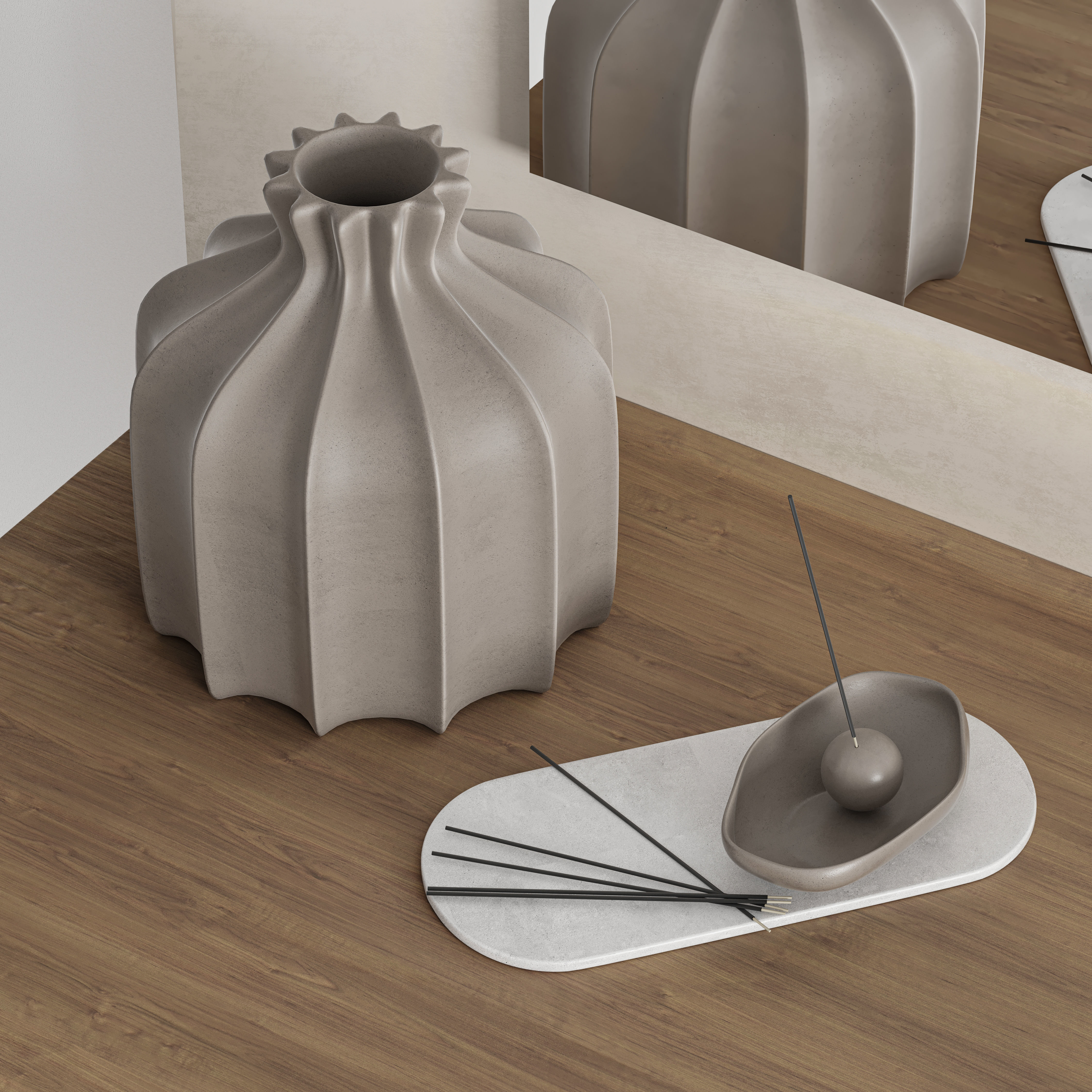 Bedroom Furniture Composition 11 3D model_4