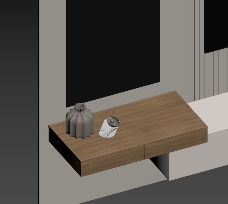 Bedroom Furniture Composition 11 3D model_11