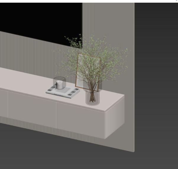 Bedroom Furniture Composition 11 3D model_12