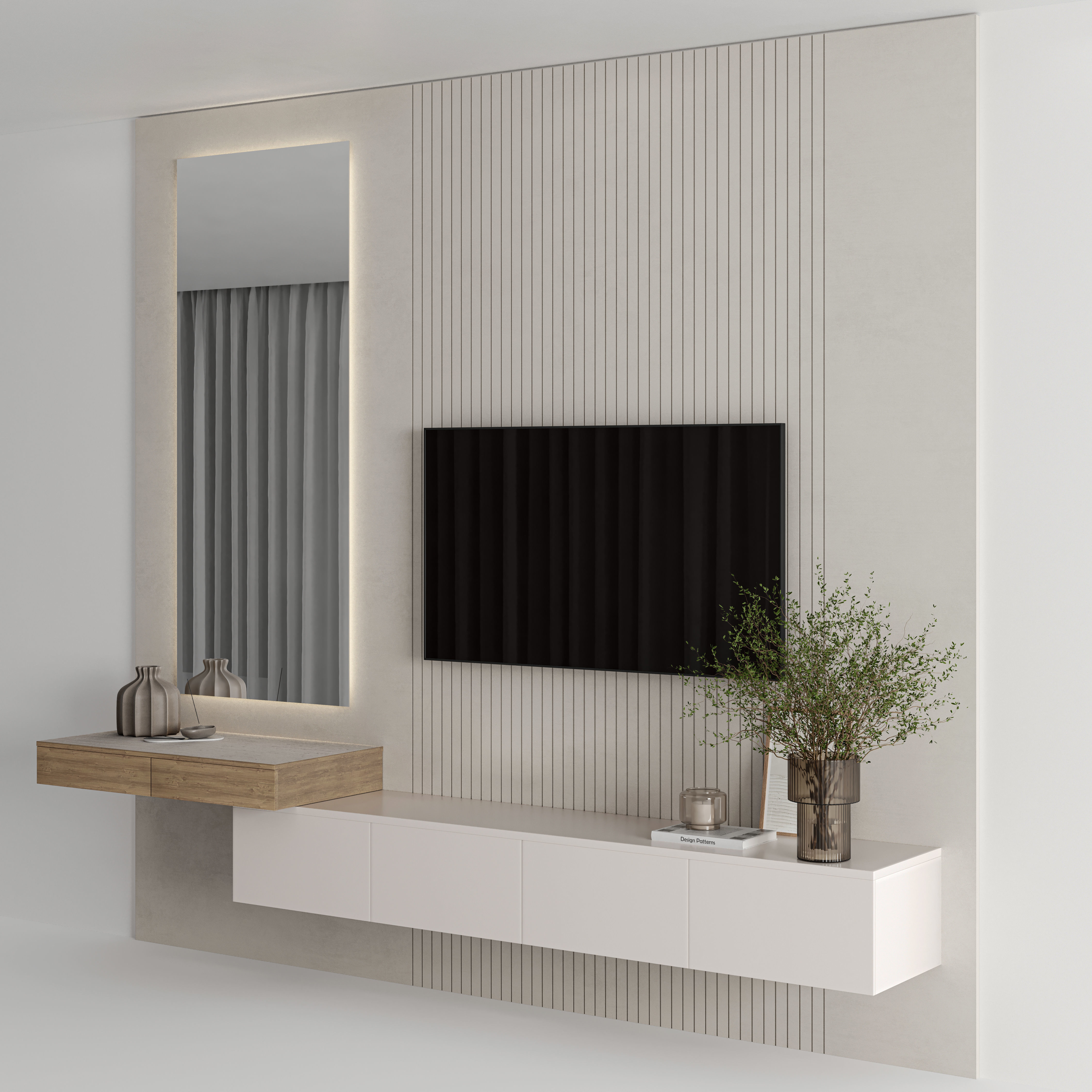 Bedroom Furniture Composition 11 3D model_2