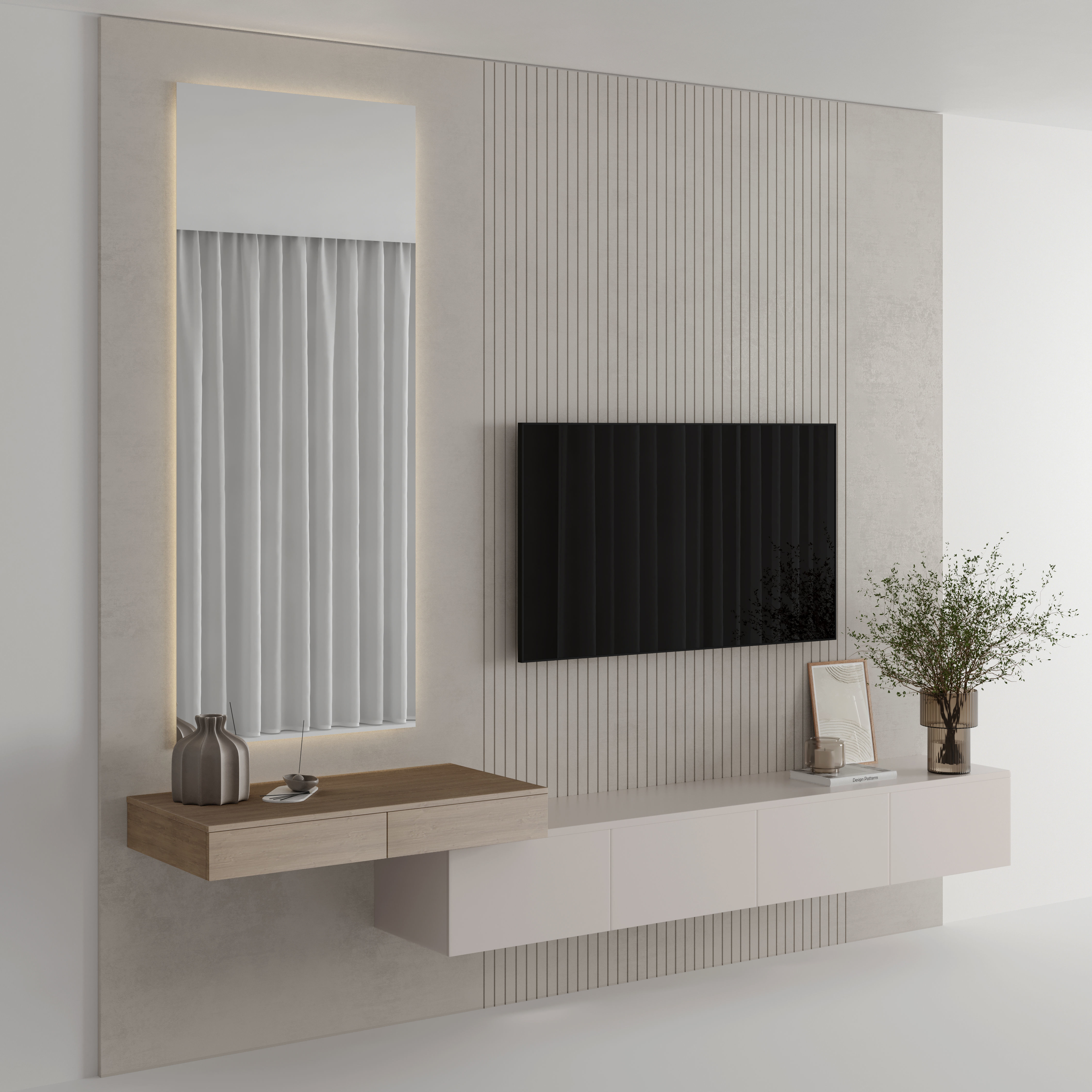 Bedroom Furniture Composition 11 3D model_1