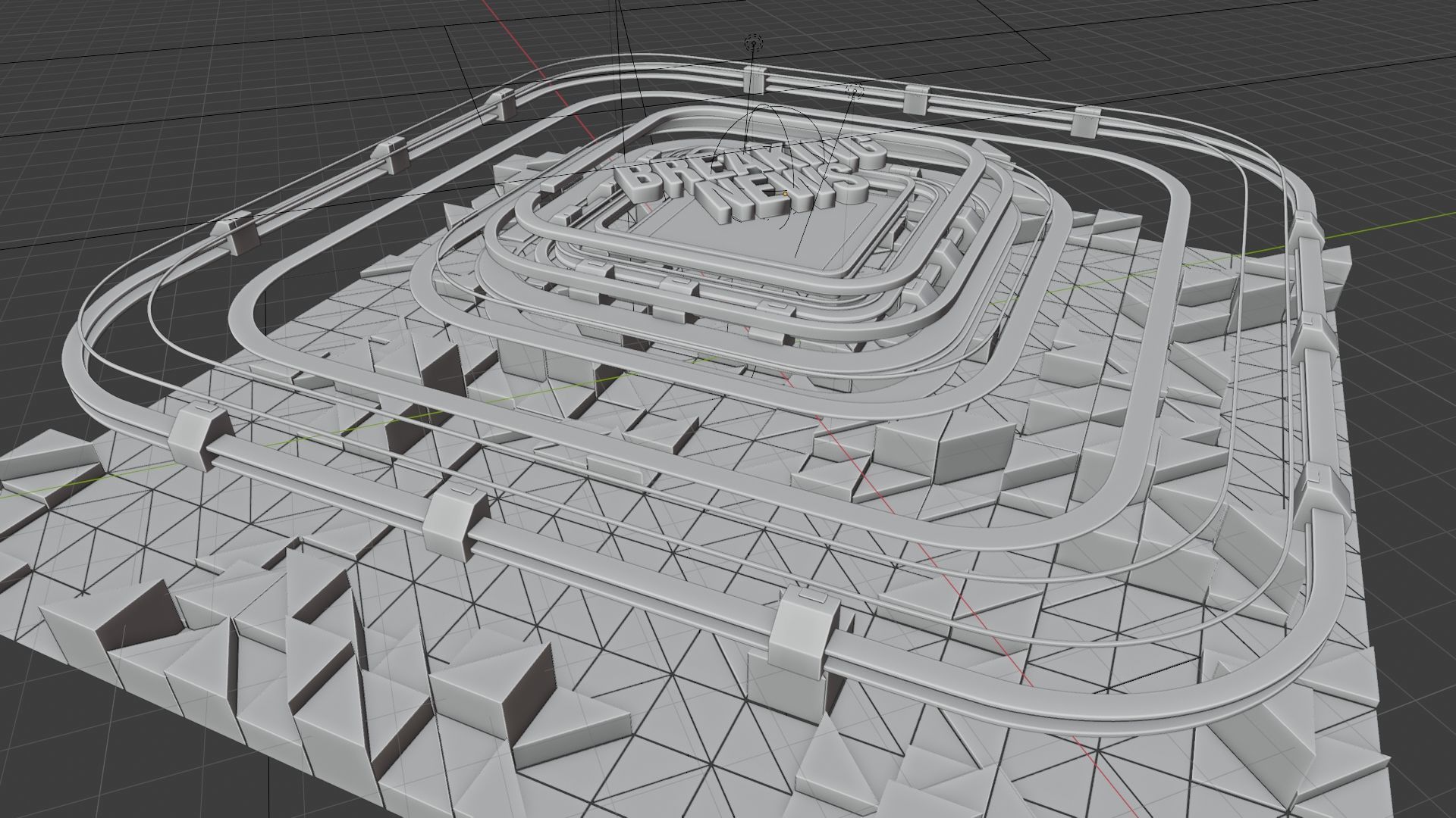 Breaking News Blender Template Scene 3D model_3